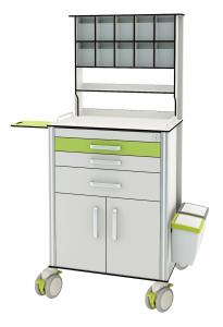 Quality HPL Anesthesia 680MM Hospital Crash Cart For Patients wholesale
