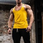 95% Cotton Mens Sleeveless T Shirt Regular Fit Casual Sportwear