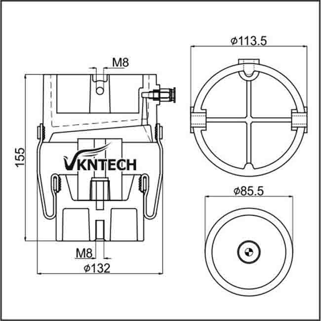 ISUZU Truck Cabin Air Springs 1-52110-142-1 EXR370 CE97 1-52110-142-0 Front VKNTECH 1S1422