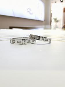 Quality 19mm White Gold Couple Rings wholesale