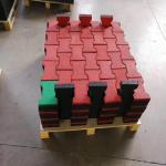 outdoor rubber brick,bone shape rubber tile anti slip surface