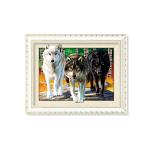 Tigers 3D Lenticular Printing / MDF Or PS Frame 3D Animals Images