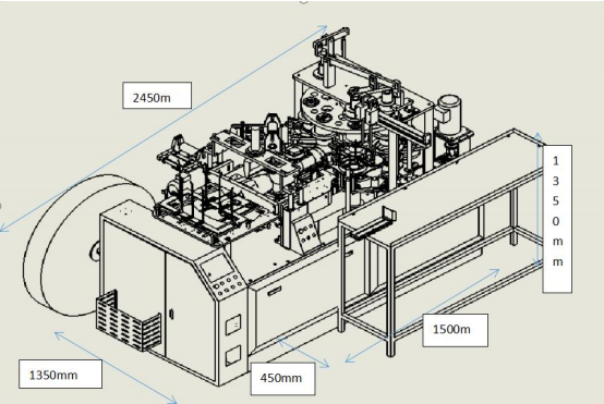 Paper Salad Bowl Forming Machine Automatic Disposable Paper Soup Bowl Making Machine In Dubai 380V/220V Paper Folding