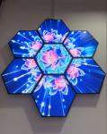 Hotel GOB Hex Led Display Panel Screen Full Color 600mm P4mm