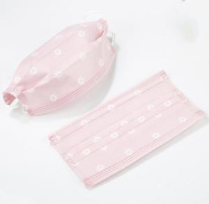 Quality Pink Face Mask Earloop 3 Ply Disposable Dust Masks Low Breathing Resistance wholesale