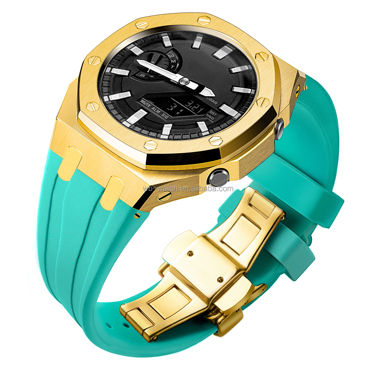 Casio GA2100 G Shock Case Oak Rubber Band Metal Modification Mod Kit For G-Shock GA2100