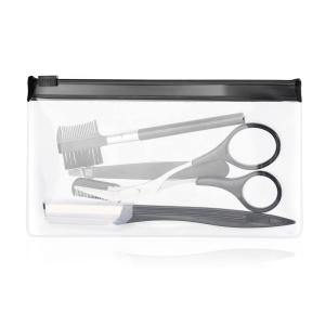 Quality CE Black Plastic Metal Clip Brush 4 In 1 Eyebrow Trimming Tools wholesale