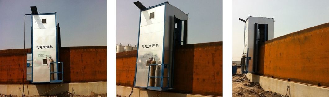 CNC Eletro-Gas Enclosed Vertical Welding Machine for Tank
