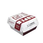 Food Grade White Pizza Fried Chicken Takeout Kraft Paper Burger Box with