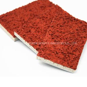 Quality Red PU Material Tartan Track Material , Outdoor Sports Flooring 13mm Thickness wholesale