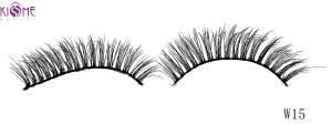 Quality Lightweight Beauty 3D Silk Lashes Reusable 3d Fake Eyelashes Natural Shining Black Shade wholesale