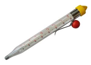 Quality Transparent Glass Candy Thermometer , Jelly Making Candy Oil Thermometer For Home DIY wholesale