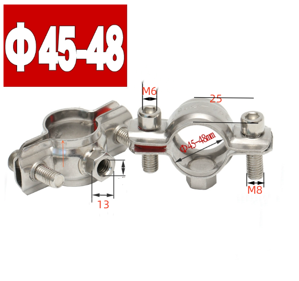 Standard Stainless Steel Nut Holder Support Loop Hose Clamp for ODM Customized Metric Measurement and Heavy Duty Support
