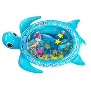 Quality PVC Blue Turtle Water Cushion Water Pad Play Mat Baby Toddler Toy Summer Fun Game Mat wholesale