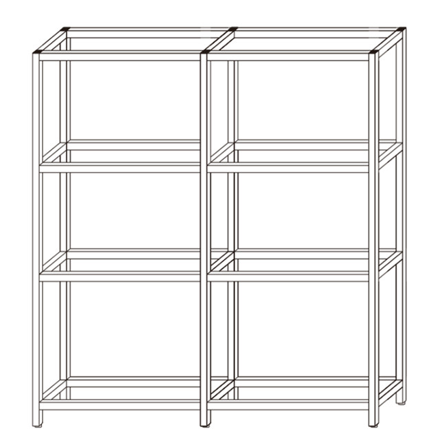 Black 20AF Retail Display Aluminum Structural Frame