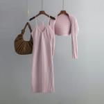 Autumn Outdoor Activity 2024 New camisole knit camisole cardigan dress women's
