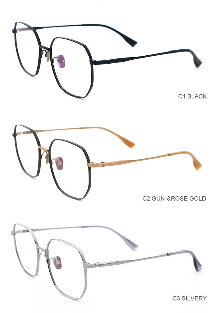 Unisex Designer Pure Ladies Titanium Glasses Frames Plastic 6004