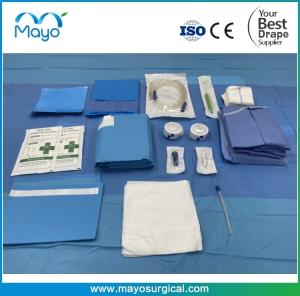 Quality SMS / Crepe Paper Dental Implantology Drape Pack Mayo Protect Plus Premium wholesale