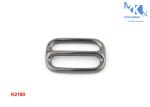 Metal Center Strap Adjuster Slider , OEM Or ODM Metal Buckles For Bags