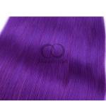 Purple Straight Remy Human Hair Bundles Sew In Weave Bundles Brazilian Bundle