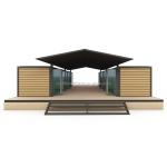 40ft Large Container House for Hotels and Countryside Resident Log Prefabricated