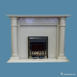 Quality Indoor Natural Marble Fireplace Hearth High Wear And Impact Resistant wholesale