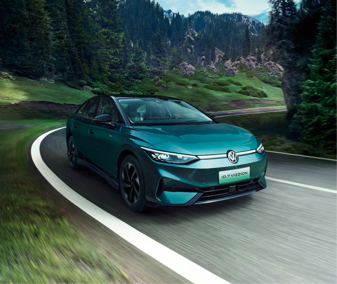 Volkswagen Electric Car ID7 Vizzion Version Combination of Style and Performance