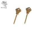 Iron Screw Coffin Hardware Screw 1# Gold / Sliver , Casket Hardware Manufacturer