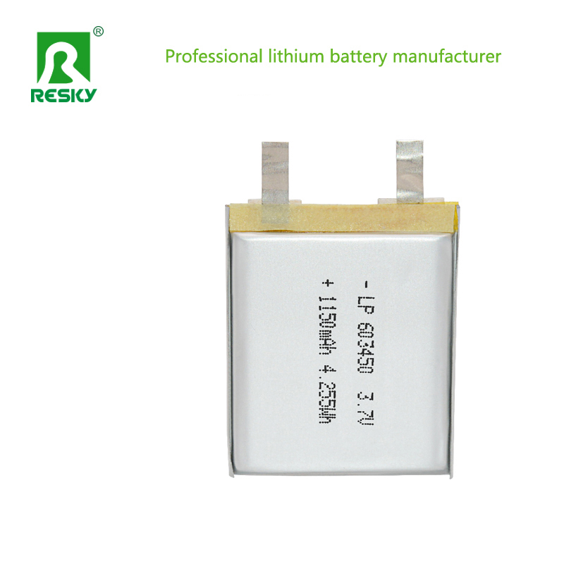 Solar Lithium Polymer Battery Cell 3.7V 603450 1200mAh Batteries For Elevator Alarm