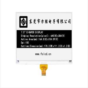 Quality 7.5 Inch 640x384 Dots E Paper Screen Spi E Ink for Shelf Label wholesale