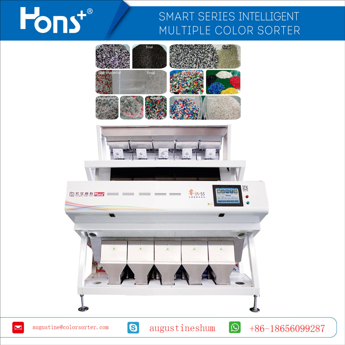 315 Channels Multiple Function Nuts Color Sorter Plastic Sorting Machine
