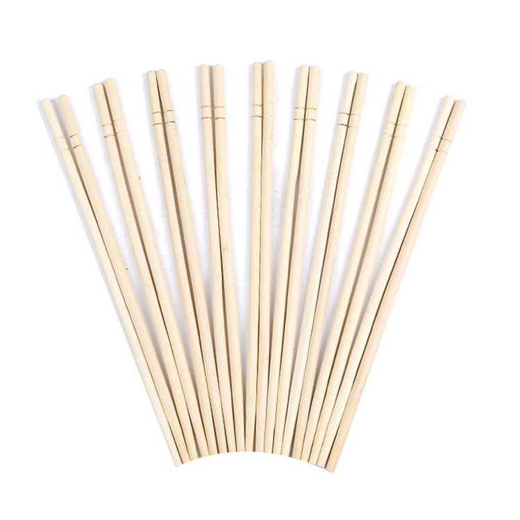 Japanese Korean Round Bamboo Sushi Chopsticks Reusable
