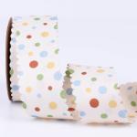 Round Dot Printed Polyester Ribbon 25mm-38mm Cotton Christmas Ribbon