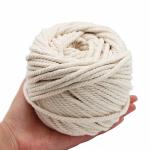 Canada 5mm Twisted Cotton Macrame Cord Made from Recycled Materials by YI LI