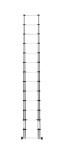 En131 Silver 2.6m Aluminum Telescopic Extension Ladder