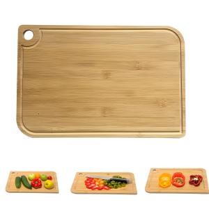 Quality 38x27x1.5cm Square Bamboo Cutting Board Kitchen Camber Greener Chef With Groove wholesale