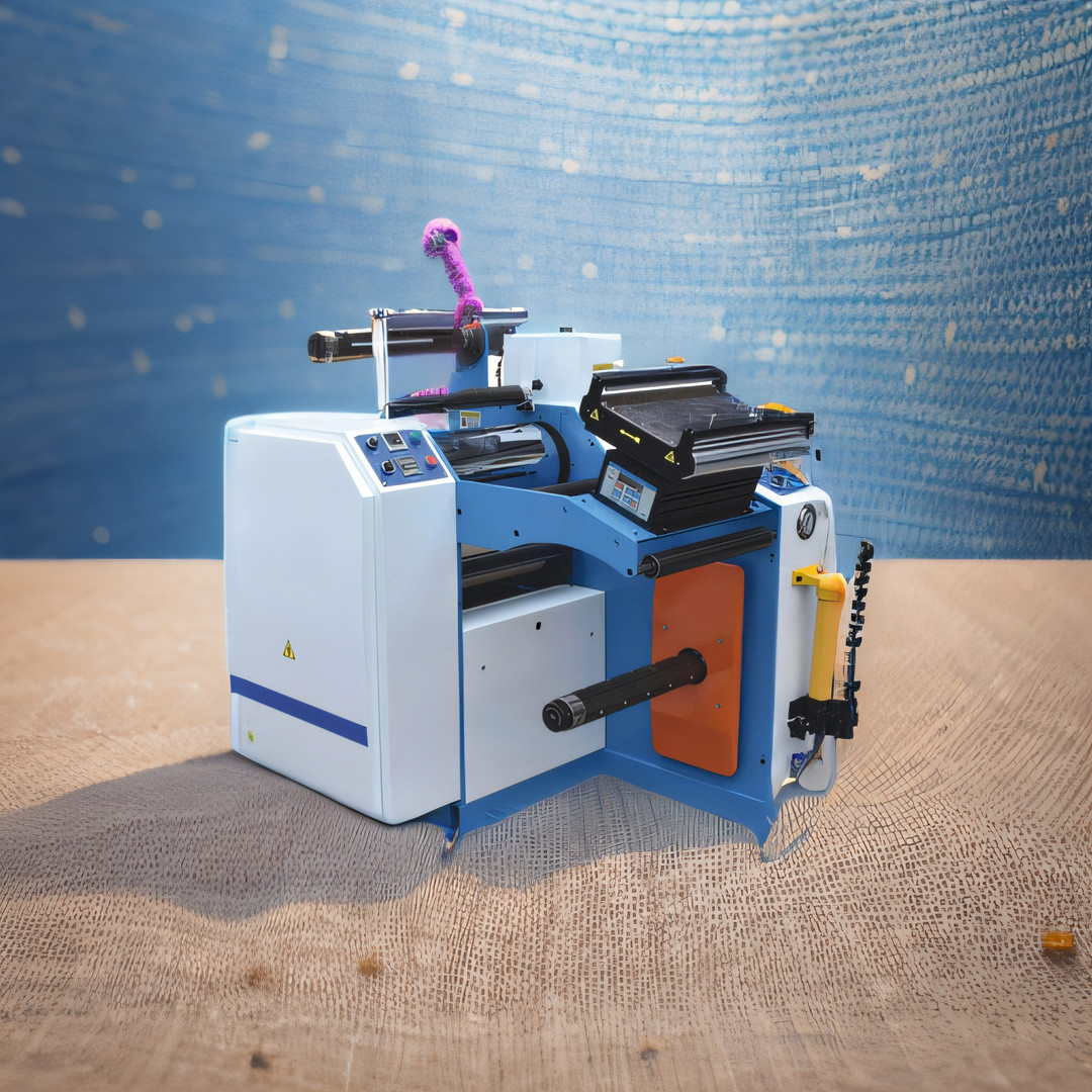 Roll To Roll Pre Coating Film Laminating Machine Oil Pressure Constant Temperature Heating Magnetic Powder Web Guide