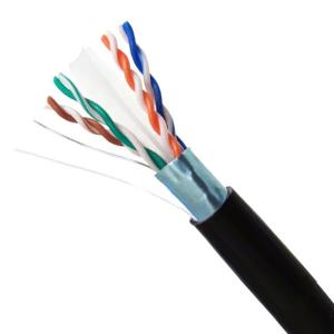 Quality 1000ft CAT6 FTP Outdoor PE 0.570mm Solid Copper Network Lan Cable wholesale
