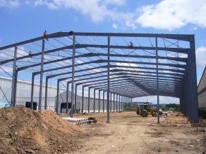 China Hurricane Proof High Strength Steel Structural Prefabricated Metal Building on sale
