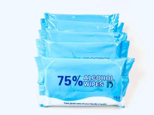 Quality Sterile Cleaing 10pcs 41GSM Isopropyl Alcohol Wipes wholesale