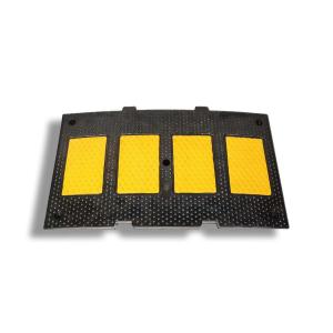 Quality Non Slip Rubberised Speed Breakers , Yellow And Black Speed Bumps Cushion wholesale