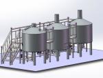 1000L 2000L stainless steel fermentation beer brewery equipment micro brewing