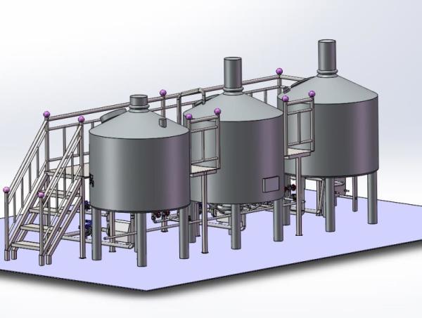 1000L 2000L stainless steel fermentation beer brewery equipment micro brewing