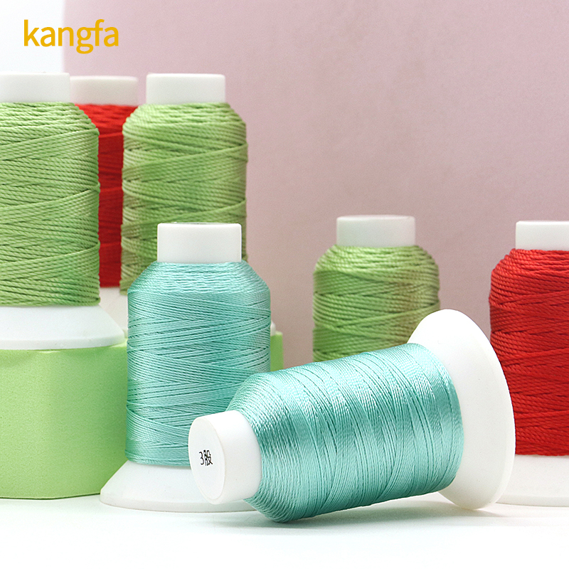 3ply Yarn Count 100% Polyester Sewing Thread TEX90 for Leather Crochet Free Sample