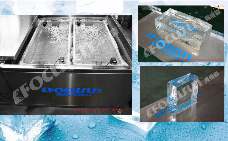 Direct Cooling System Commercial Transparent Block Ice Plant for Clear Ice Making