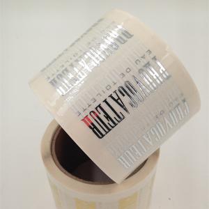 Quality Premium Gold Foil Cosmetic Tamper Seal Stickers wholesale