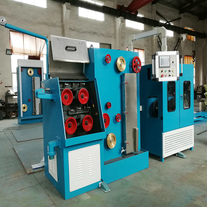 Horizontal Vertical Type Electric Copper Fine Wire Drawing Making Machine With Online Annealer