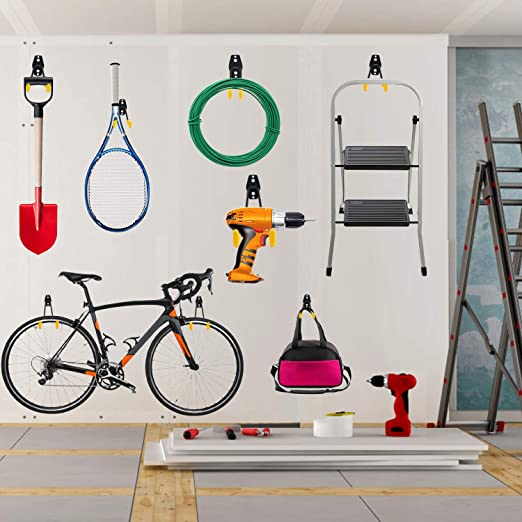 Wall Mount Heavy Duty Tool Rack for Organizing Power Tools and Bulk Items in Your Garage