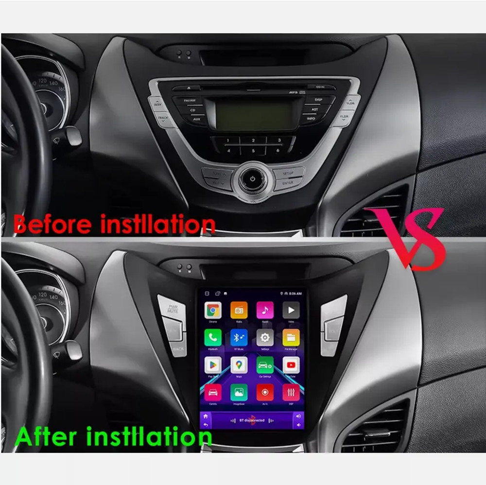9.7Inch Android Auto Stereo Radio For Toyota Elantra 2012-2016 CarPlay