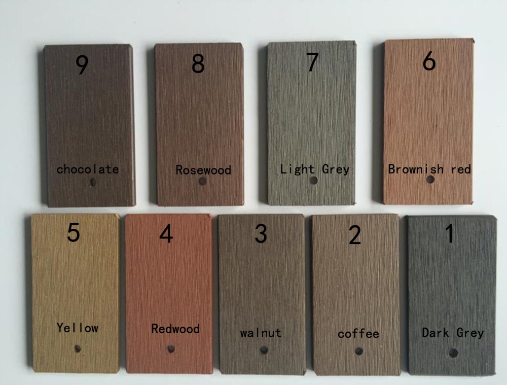 Dark Grey WPC Hollow Composite Decking Sanding Capped Composite Deck Boards